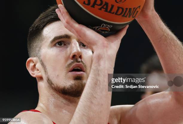 Nando De Colo of CSKA in actionduring the Turkish Airlines Euroleague Final Four Belgrade 2018 Semifinal match between CSKA Moscow and Real Madrid at...