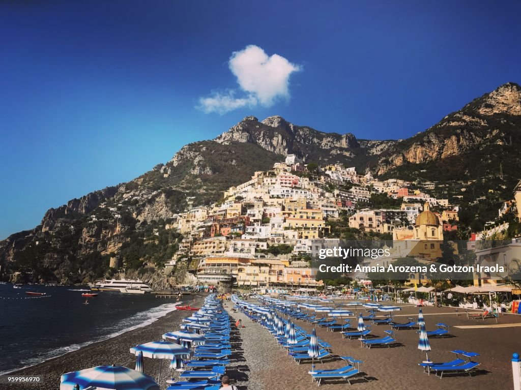 Positano waterfront. The Amalfi Coast, Campania, Italy