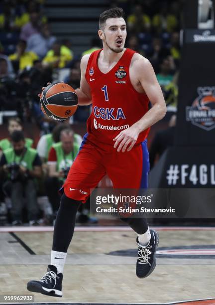 Nando De Colo of CSKA in action during the Turkish Airlines Euroleague Final Four Belgrade 2018 Semifinal match between CSKA Moscow and Real Madrid...