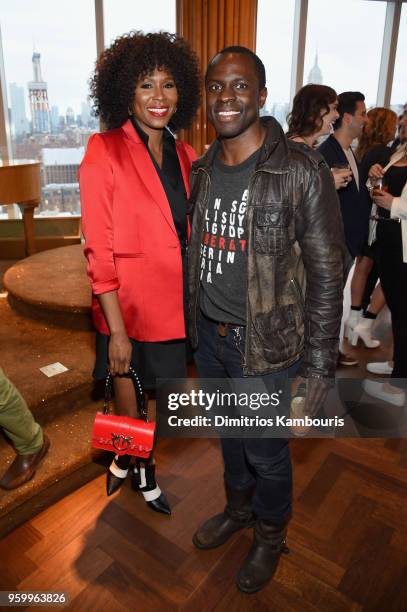 Sydelle Noel and Gbenga Akinnagbe attend the Vulture Festival Presented By AT&T Opening Night Party at The Top of The Standard on May 18, 2018 in New...