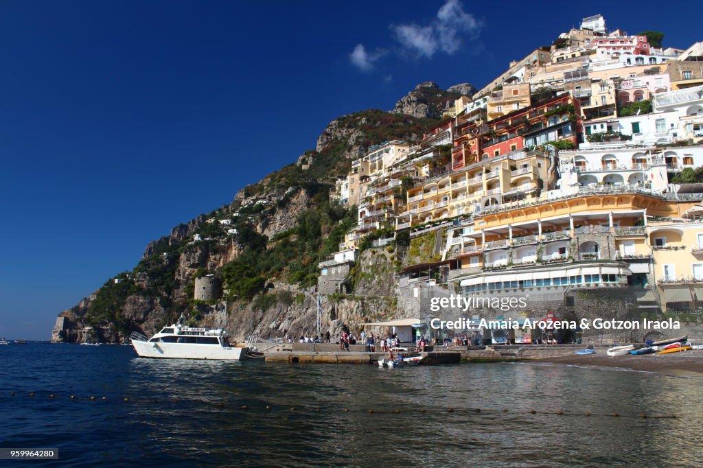 Positano waterfront. The Amalfi Coast, Campania, Italy