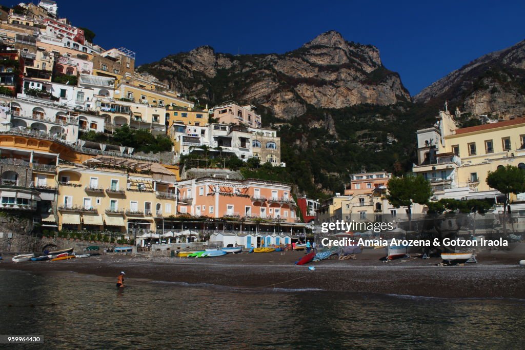Positano waterfront. The Amalfi Coast, Campania, Italy