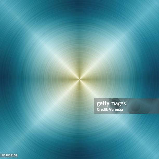 circular brushed blue metal texture - durability stock illustrations