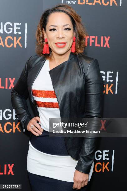 Actress Selenis Leyva attends the "Orange Is The New Black" EMMY FYC red carpet at Crosby Street Hotel on May 18, 2018 in New York City.