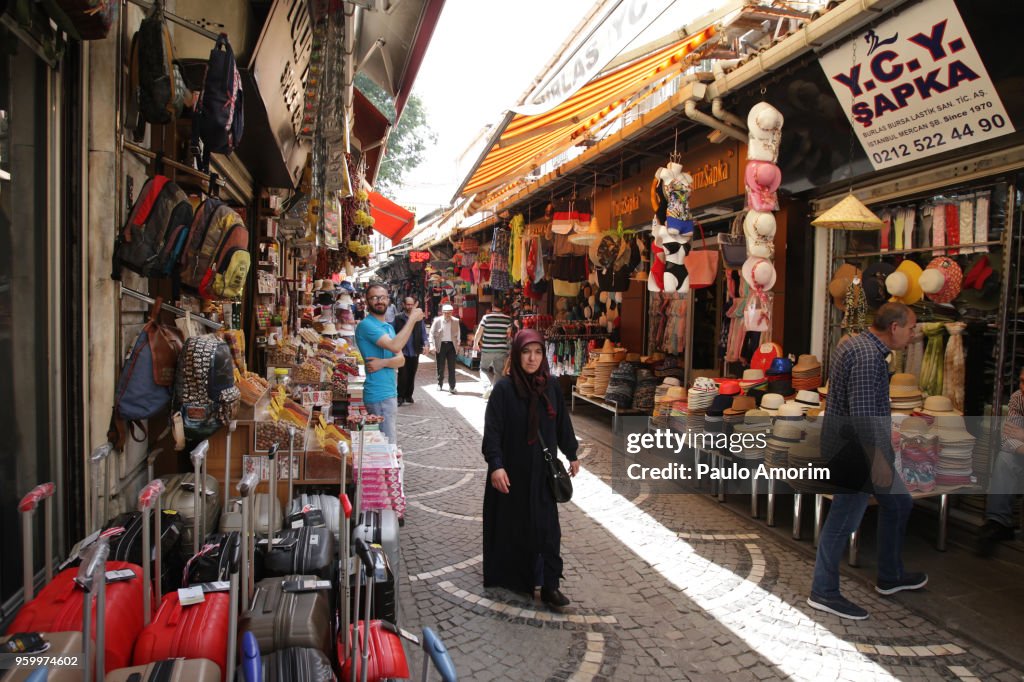 Street Market in Historical Neighbourhood of Istanbul