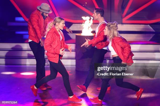 Massimo Sinató, Julia Dietze, Christian Polanc and Iris Mareike Steen during the 9th show of the 11th season of the television competition 'Let's...