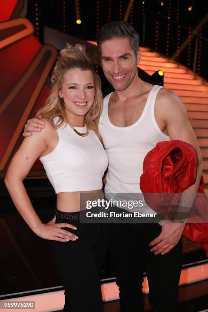 Iris Mareike Steen and Christian Polanc during the 9th show of the 11th season of the television competition 'Let's Dance' on May 18, 2018 in...