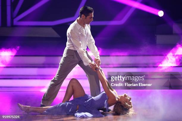 Iris Mareike Steen and Christian Polanc during the 9th show of the 11th season of the television competition 'Let's Dance' on May 18, 2018 in...