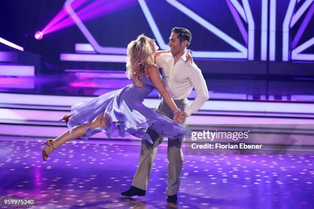 Iris Mareike Steen and Christian Polanc during the 9th show of the 11th season of the television competition 'Let's Dance' on May 18, 2018 in...