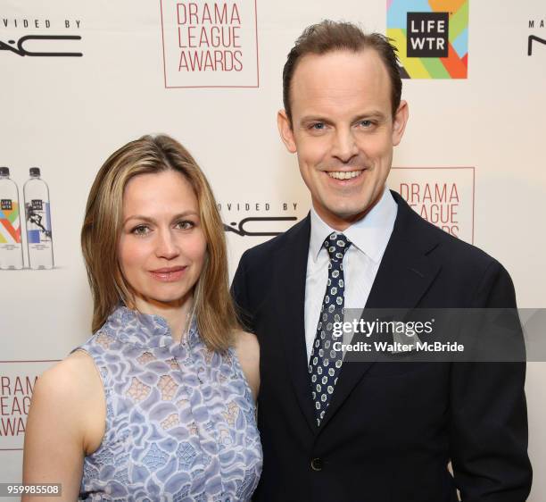 Rebecca Night and Harry Hadden-Paton attend the 2018 Drama League Awards at the Marriot Marquis Times Square on May 18, 2018 in New York City.