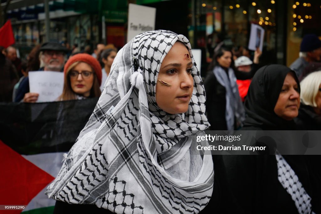 Palestinians, Activists March In Melbourne To Commemorate Nakba