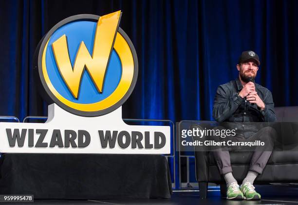 Actor Stephen Amell attends the 2018 Wizard World Comic Con at Pennsylvania Convention Center on May 18, 2018 in Philadelphia, Pennsylvania.