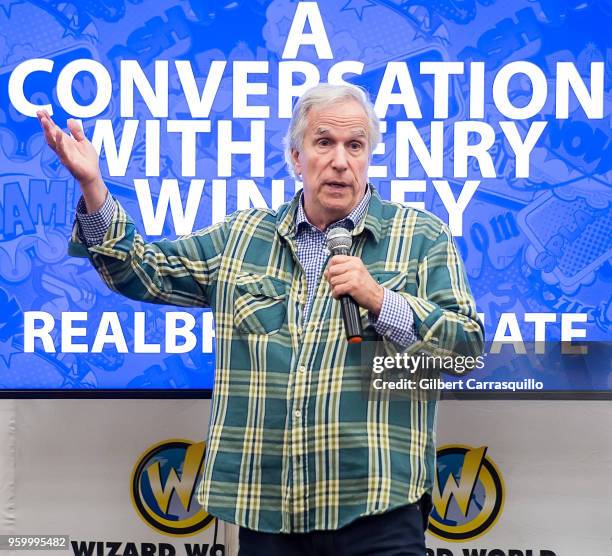 Actor, comedian Henry Winkler attends the 2018 Wizard World Comic Con at Pennsylvania Convention Center on May 18, 2018 in Philadelphia, Pennsylvania.