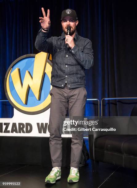 Actor Stephen Amell attends the 2018 Wizard World Comic Con at Pennsylvania Convention Center on May 18, 2018 in Philadelphia, Pennsylvania.