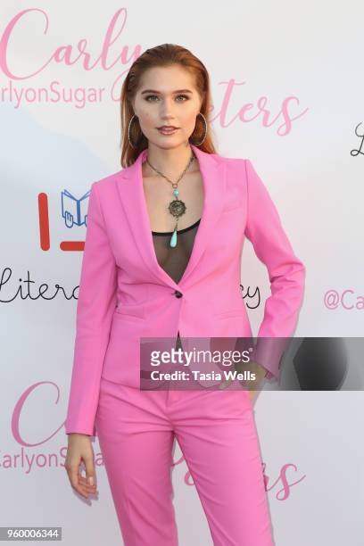 Serena Laurel attends "Stuck on a Feelin" music video & single release for Carly Peeters at Cherry Soda Studios on May 18, 2018 in Los Angeles,...
