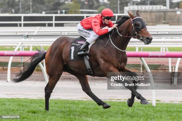 Iconoclasm ridden by Ethan Brown wins the Chris Waller Hall of Fame Trophy at Flemington Racecourse on May 19, 2018 in Flemington, Australia.