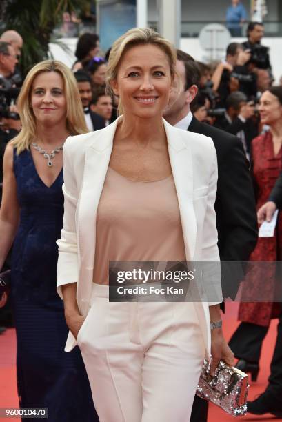 Anne-Sophie Lapix attends the screening of 'The Wild Pear Tree ' during the 71st annual Cannes Film Festival at Palais des Festivals on May 18, 2018...