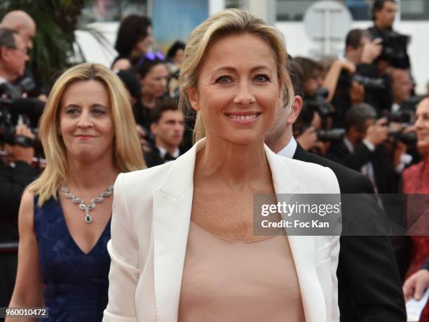 Anne-Sophie Lapix attends the screening of 'The Wild Pear Tree ' during the 71st annual Cannes Film Festival at Palais des Festivals on May 18, 2018...