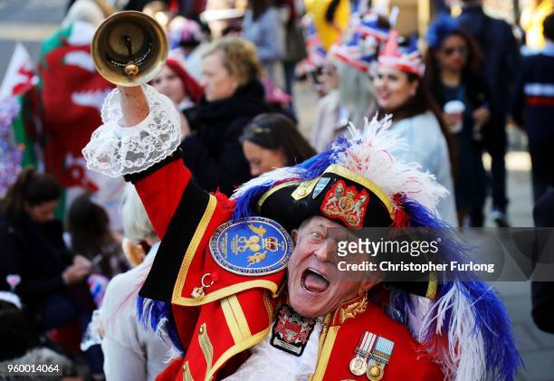 Town crier ahead of the wedding of Prince Harry to Ms. Meghan Markle St George's Chapel, Windsor Castle on May 19, 2018 in Windsor, England.