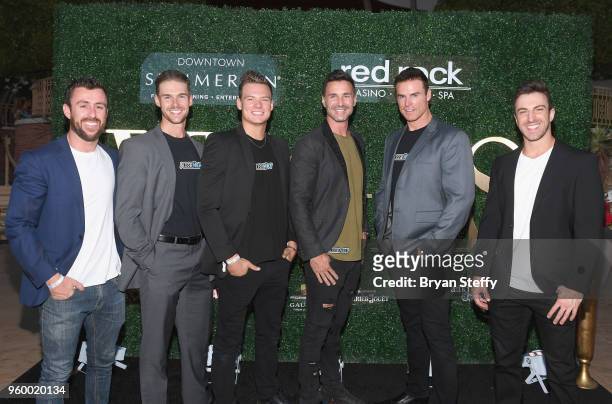 Cast members of 'Aussie Heat' attend Vegas Magazine's 15th anniversary party at the Red Rock Casino, Resort and Spa on May 18, 2018 in Las Vegas,...
