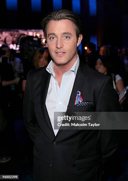 Host Ben Mulroney inside the studio at the Canada for Haiti Benefit on January 22, 2010 in Toronto, Canada.