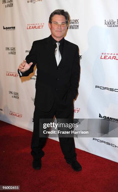 Actor Kurt Russell arrives at the 7th Annual "Living Legends Of Aviation" at The Beverly Hilton Hotel on January 22, 2010 in Beverly Hills,...