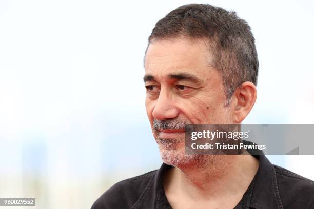 Director Nuri Bilge Ceylan attends "Ahlat Agaci" Photocall during the 71st annual Cannes Film Festival at Palais des Festivals on May 19, 2018 in...