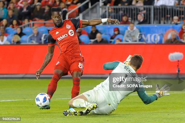 Tosaint Ricketts seen during 2018 MLS Regular Season match between Toronto FC and Orlando City SC at BMO Field .