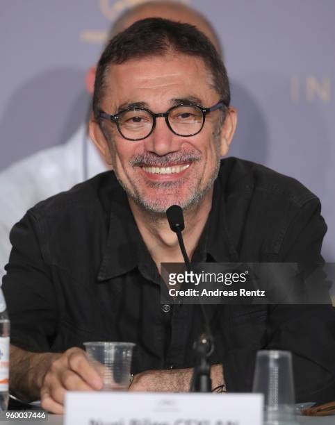 Nuri Bilge Ceylan attends "Ahlat Agaci" Press Conference during the 71st annual Cannes Film Festival at Palais des Festivals on May 19, 2018 in...
