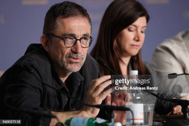 Nuri Bilge Ceylan attends "Ahlat Agaci" Press Conference during the 71st annual Cannes Film Festival at Palais des Festivals on May 19, 2018 in...