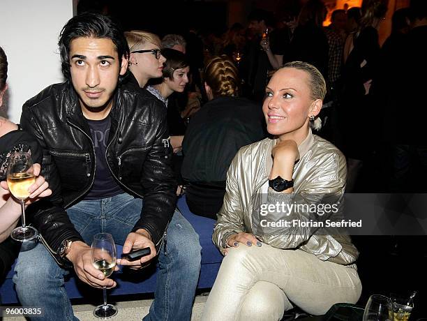 Natascha Ochsenknecht and Umut Kekilli attend the afterparty of the Michalsky Style Night at Friedrichstadtpalast on January 22, 2010 in Berlin,...