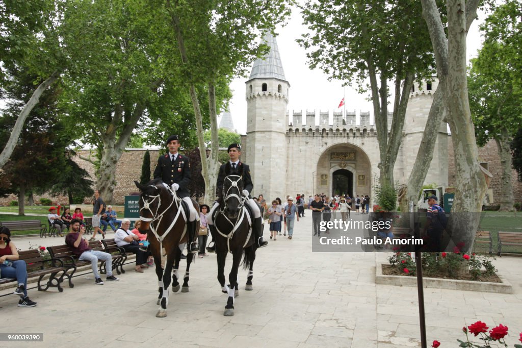 Mounted Police Patrol in Istanbul,Turkey