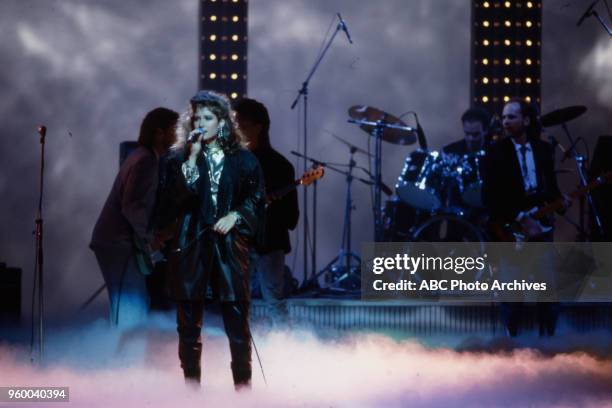 Amy Grant on the Walt Disney Television via Getty Images Special 'Royal Gala for the Prince's Trust', London Palladium, 6/5/1987.