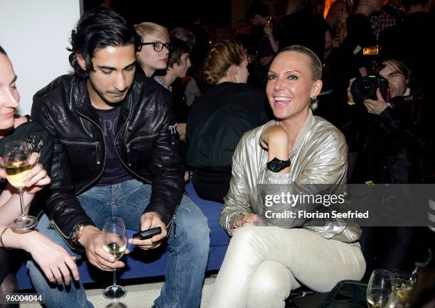 Natascha Ochsenknecht and Umut Kekilli attend the afterparty of the Michalsky Style Night at Friedrichstadtpalast on January 22, 2010 in Berlin,...