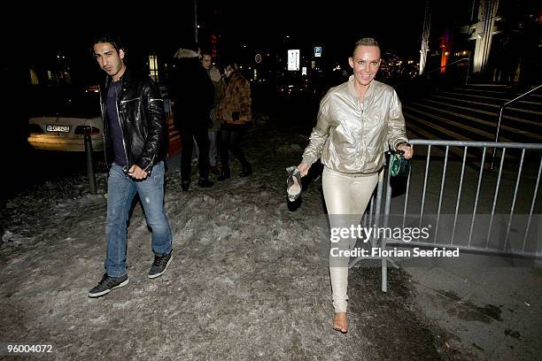 Natascha Ochsenknecht and Umut Kekilli attend the afterparty of the Michalsky Style Night at Friedrichstadtpalast on January 22, 2010 in Berlin,...