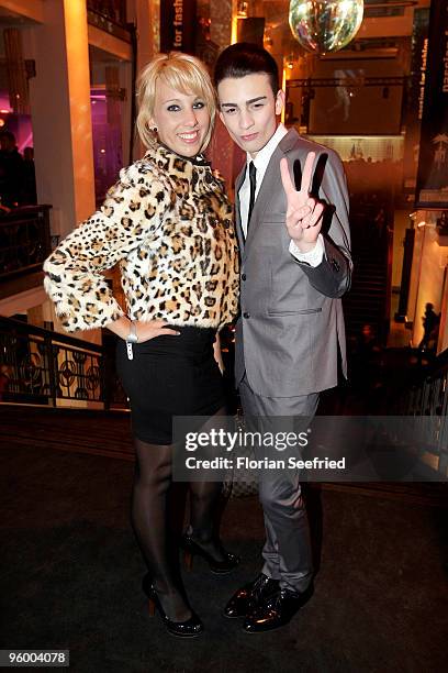 Annemarie Eilfeld and Giovanni Milano attend the afterparty of the Michalsky Style Night at Friedrichstadtpalast on January 22, 2010 in Berlin,...