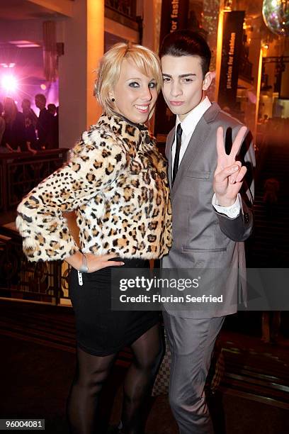 Annemarie Eilfeld and Giovanni Milano attend the afterparty of the Michalsky Style Night at Friedrichstadtpalast on January 22, 2010 in Berlin,...