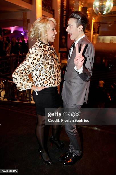Annemarie Eilfeld and Giovanni Milano attend the afterparty of the Michalsky Style Night at Friedrichstadtpalast on January 22, 2010 in Berlin,...