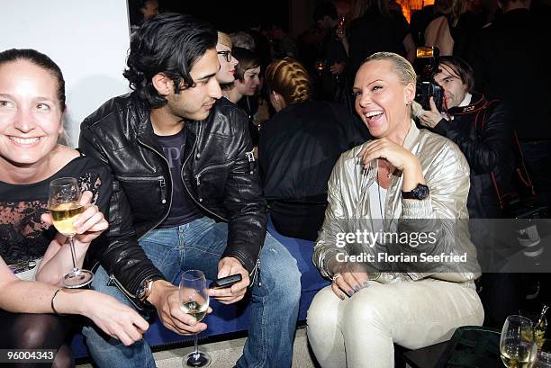 Natascha Ochsenknecht and Umut Kekilli attend the afterparty of the Michalsky Style Night at Friedrichstadtpalast on January 22, 2010 in Berlin,...