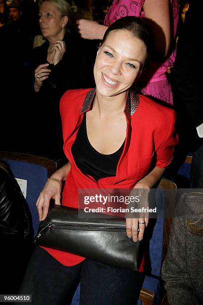Actress Jessica Schwarz attends the afterparty of the Michalsky Style Night at Friedrichstadtpalast on January 22, 2010 in Berlin, Germany.
