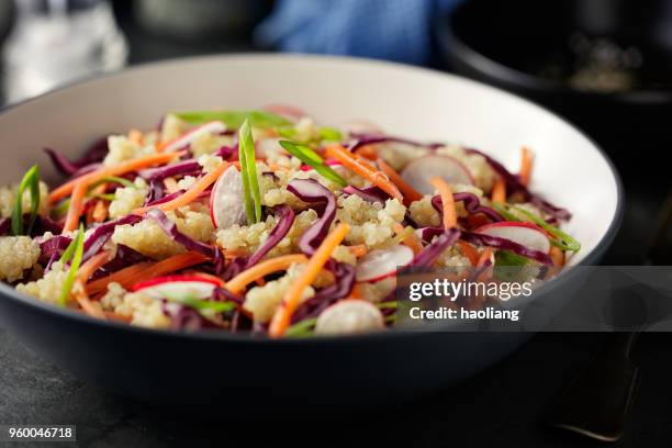 healthy vegan bowl - haoliang stock pictures, royalty-free photos & images