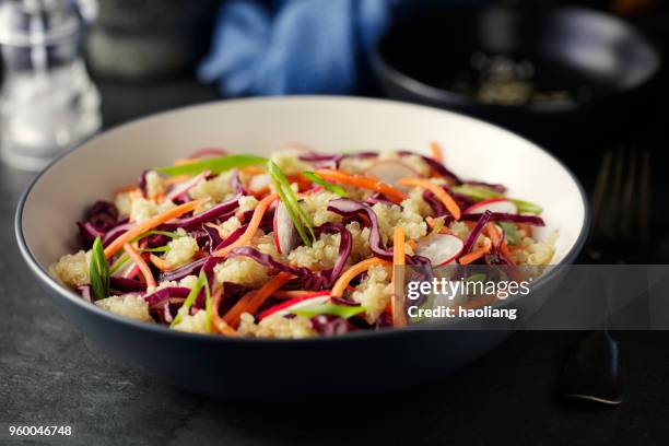 healthy vegan bowl - haoliang stock pictures, royalty-free photos & images