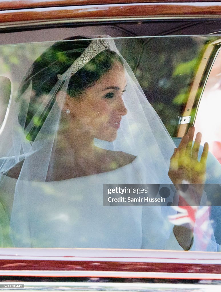 Meghan Markle Arrives At Windsor Castle Ahead Of Her Wedding To Prince Harry