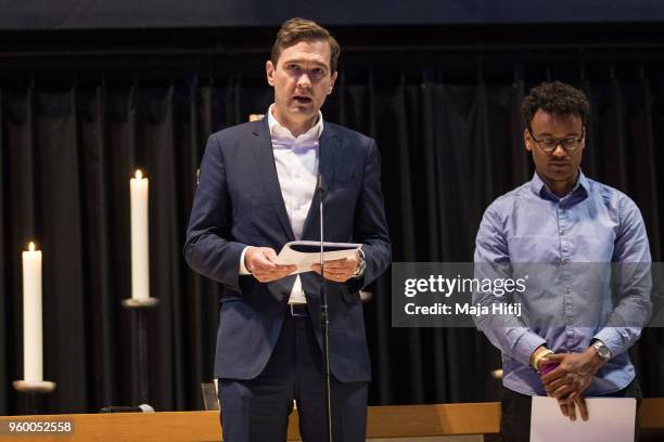 General Secretary Friedrich Curtius attends Ecumencial Church Service prior DFB Cup Final 2018 on May 19, 2018 in the Kaiser Wilhelm Memorial Church...