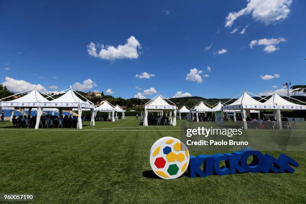 General view of the Italian Football Federation 'KickOff' seminar at 'centro tecnico federale di Coverciano' on May 19, 2018 in Florence, Italy.