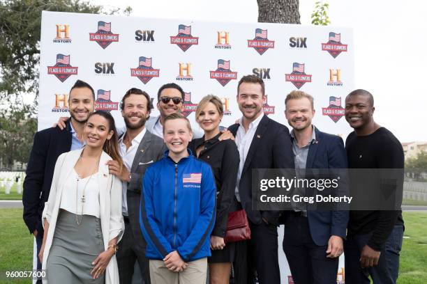 History's Six" Cast Members Jaylen Moore, Nadine Velazquez, Kyle Schmid, Juan Pablo Raba, Sharp, Brianne Davis, Barry Sloane, Nikolai Nikolaeff and...