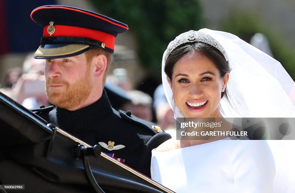 TOPSHOT-BRITAIN-US-ROYALS-WEDDING-PROCESSION