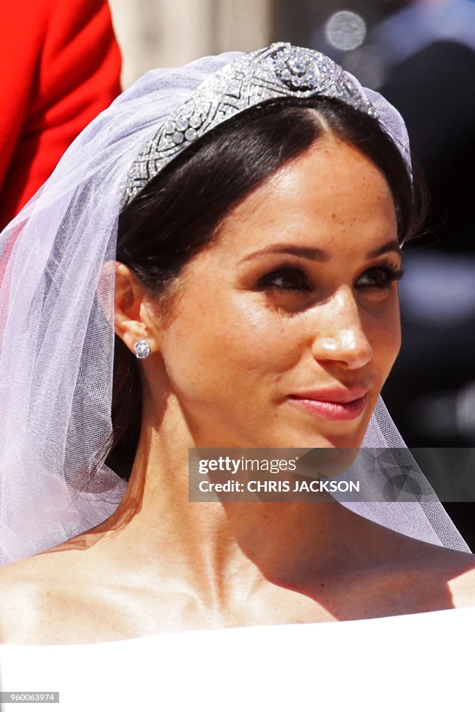 BRITAIN-US-ROYALS-WEDDING-PROCESSION