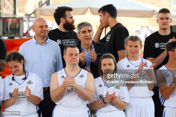 Jordi Bertomeu, President and CEO of Euroleague Basketball during the 2018 Turkish Airlines EuroLeague F4 One Team Session with Special Olympics at...