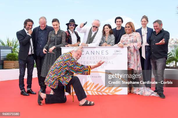 Director Terry Gilliam poses with Jordi Molla, Stellan Skarsgard, Olga Kurylenko, Oscar Jaenada, Jonathan Pryce, Joana Ribeiro, Adam Driver,...